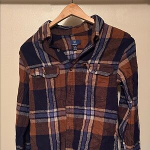 George Checkered Shirt in Brown and Navy